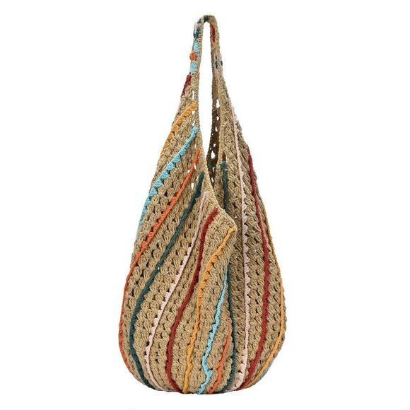ANTIK KRAFT LILY'S CRAFTED CROCHET SLOUCHY HOBO - Picture 2 of 5